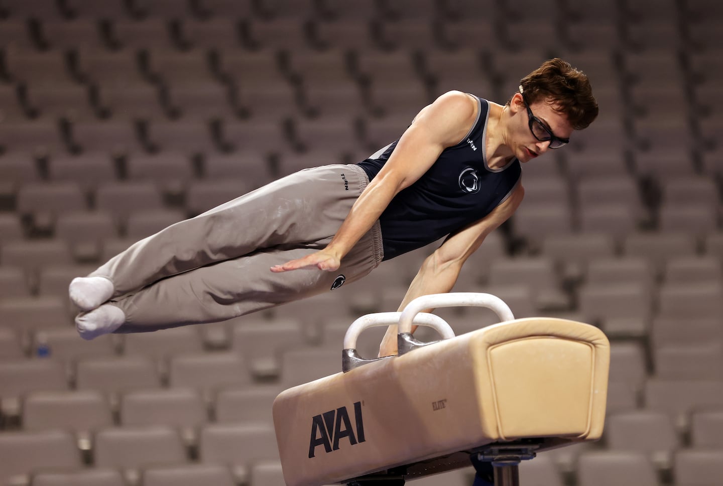 Stephen Nedoroscik in 2021, rocking the glasses.